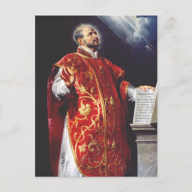 Sankt Ignatius av Loyola Vykort (Framsida)