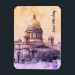 Sankt Isaacs katedral Magnet - Sankt Petersburg<br><div class="desc">Sankt Isaacs katedral Magnet - Sankt Petersburg Ryssland Travel Souvenir, historikkyrka Fridge Magnet Celebrerar Sankt Petersburgs grandeur med denna vackra souvenir-magnet med St Isaacs katedral - ett av de mest ikoniska landmärkena i Ryssland. Med sin fantastiska nyklassiska arkitektur och gyllene domän är den här magneten perfektens nyckelroll för resenärer, utvandrare...</div>