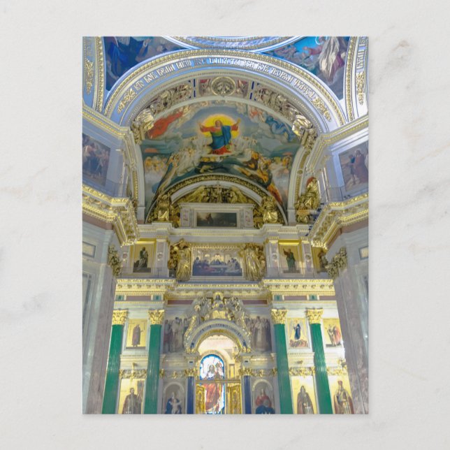 Sankt Isaacs katedral Sankt Petersburg, Ryssland Vykort (Framsida)