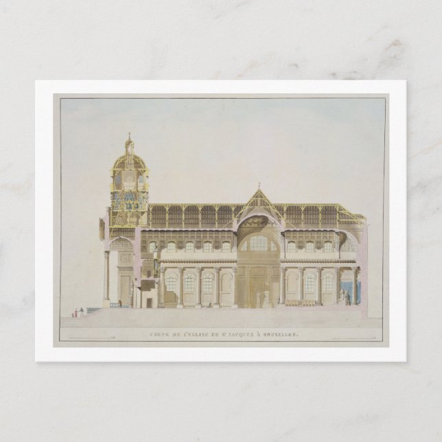 Sankt Jacques, Brusse-kyrkans kor-sektion Vykort (Framsida)