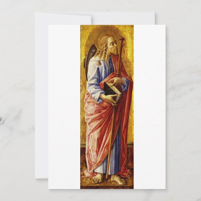 Sankt Jakob den store av Carlo Crivelli Julkort (Framsida)