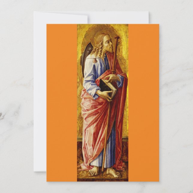 Sankt Jakob den store av Carlo Crivelli Tack Kort (Framsida)