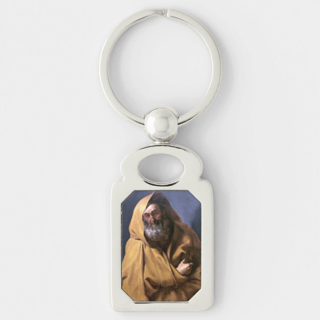 Sankt Jakob den store av Rubens Rektangulärt Silverfärgad Nyckelring (Framsidan)