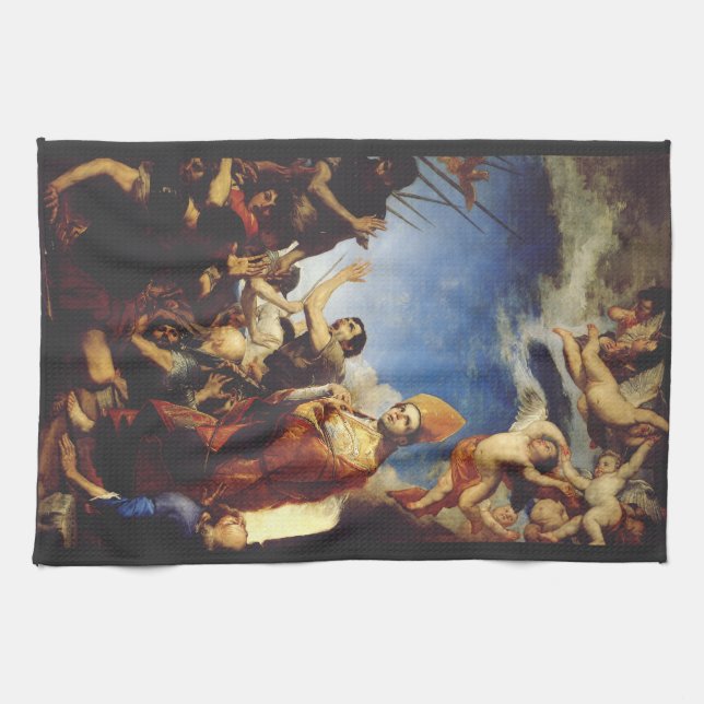 Sankt Januarius, Biskop av Benevento - Finkonst Kökshandduk (Horisontell)