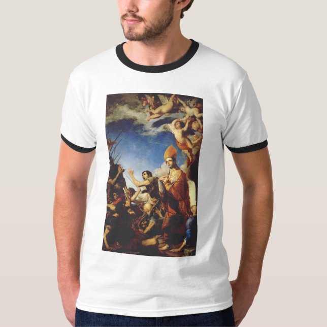 Sankt Januarius, Biskop av Benevento - Finkonst T Shirt (Framsida)