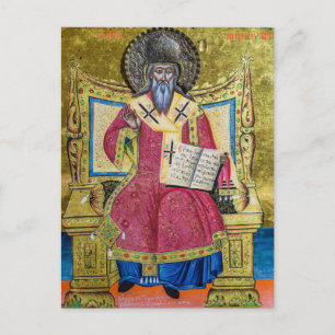 Sankt Januarius ortodox Christian Icon Vykort