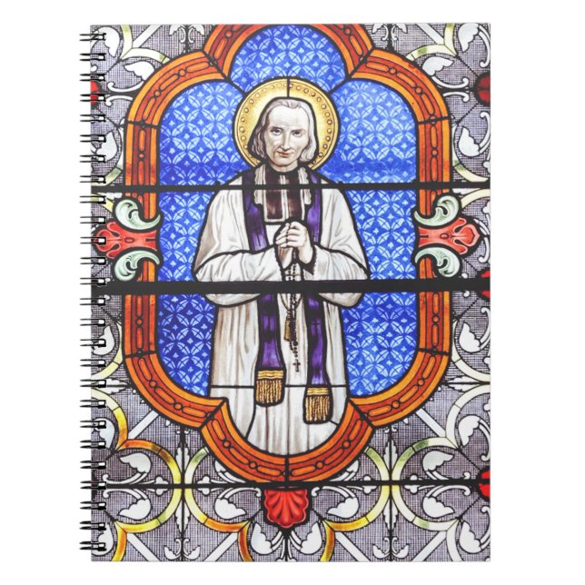 Sankt Jean Vianney Premium Själsguide Konsttryck Anteckningsbok (Framsidan)