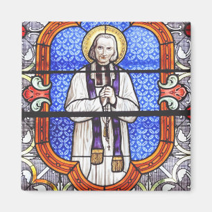 Sankt Jean Vianney Premium Själsguide Konsttryck Magnet