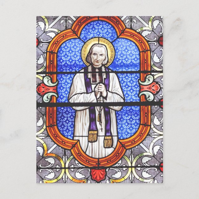 Sankt Jean Vianney Premium Själsguide Konsttryck Vykort (Framsida)