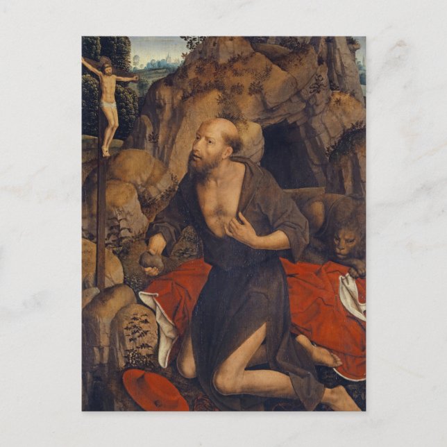 Sankt Jerome-straffet av Hans Memling Vykort (Framsida)