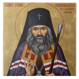 Sankt Johannes av San Francisco keramisk kakel