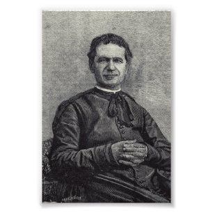 Sankt Johannes Bosco Beskyddare av Ungdom Katolsk Fototryck
