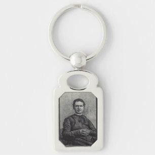 Sankt Johannes Bosco Beskyddare av Ungdom Katolsk Rektangulärt Silverfärgad Nyckelring