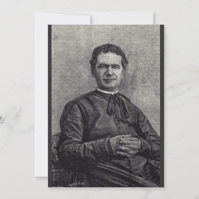 Sankt Johannes Bosco Fader och lärare för ungdomen Inbjudningar (Framsida)