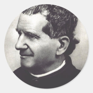 Sankt Johannes Bosco Fader och lärare för ungdomen Runt Klistermärke