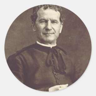 Sankt Johannes Bosco Präst och bekännare Runt Klistermärke