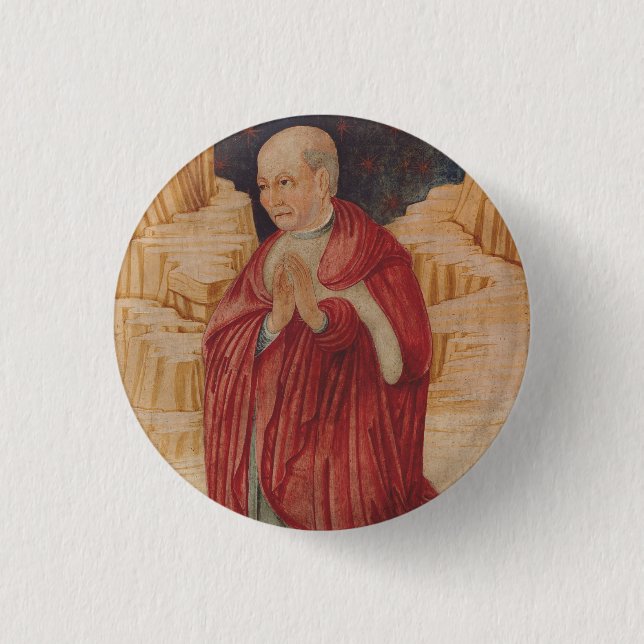 Sankt Johannes Cassianus kyrkofader Knapp (Framsida)