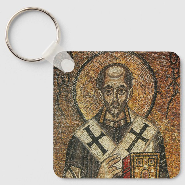 Sankt Johannes Chrysostomos ärkebiskop av Konstant Nyckelring (Framsida)