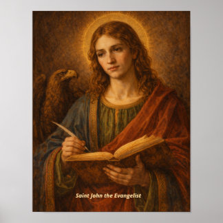 Sankt Johannes Evangelisten konsttryck Poster