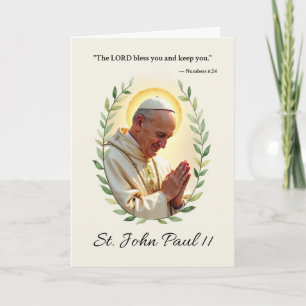 Sankt Johannes Paulus II Guds fred och välsignelse Kort