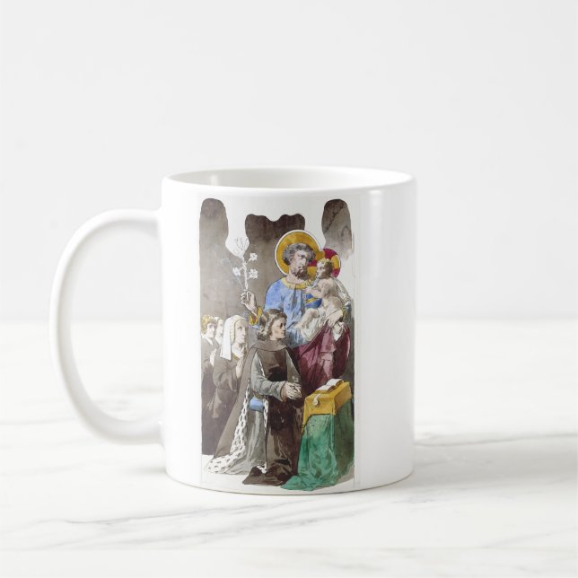 Sankt Josef Beskyddare av den universella kyrkan Kaffemugg (Vänster)