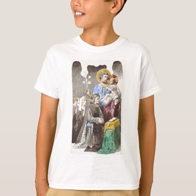 Sankt Josef kyrkans skyddshelgon T Shirt (Framsida)