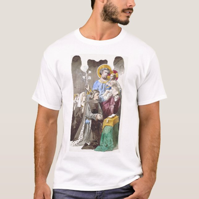 Sankt Josef kyrkans skyddspatron T Shirt (Framsida)
