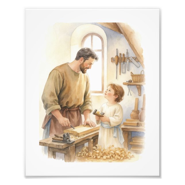 Sankt Josef Snickaren Fototryck (Framsidan)
