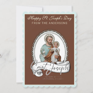 Sankt Josefs dagsbön med Jesus Kort