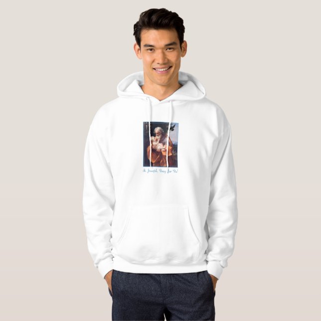 Sankt Josefs högtidsdag med Jesusbarnet Hoodie (Hel framsida)