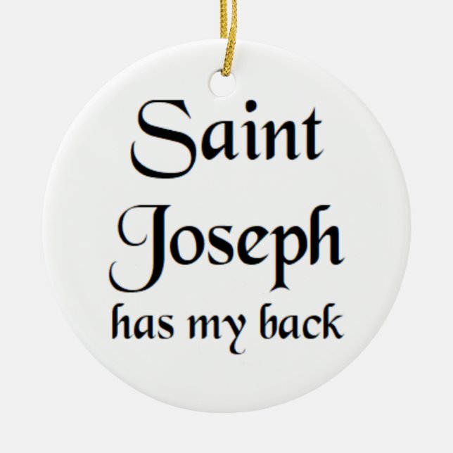 sankt joseph julgransprydnad keramik (Framsidan)