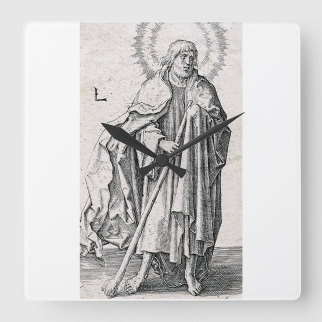 Sankt Judas Taddeus aposteln Fyrkantig Klocka (Framsida)