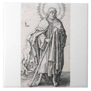 Sankt Judas Taddeus aposteln Kakelplatta