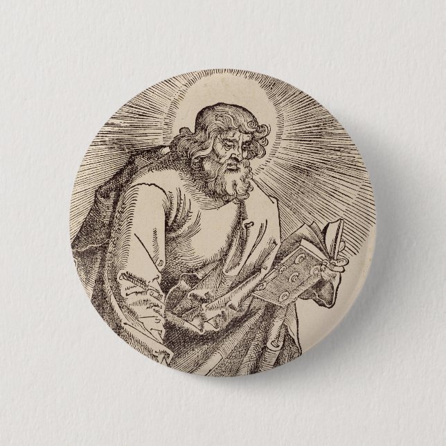Sankt Judas Taddeus aposteln och martyren Knapp (Framsida)