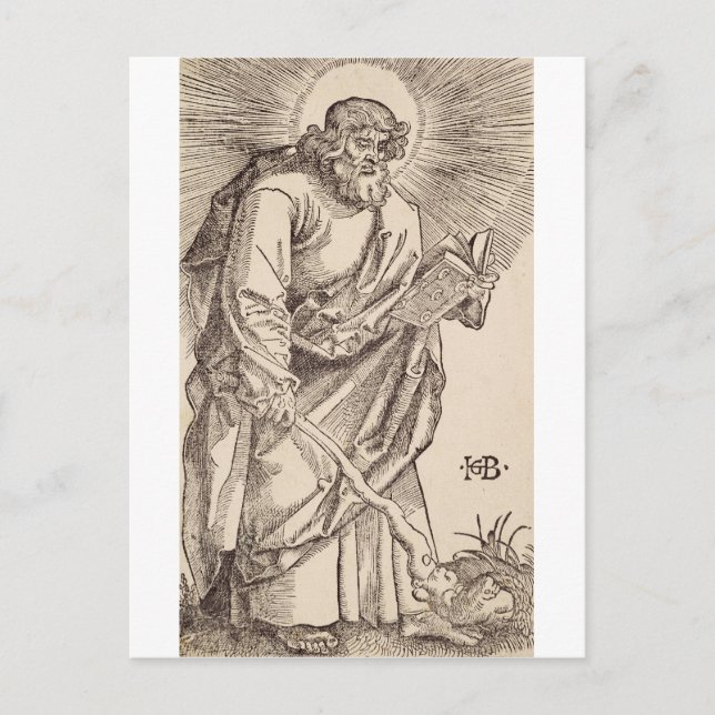 Sankt Judas Taddeus aposteln och martyren Vykort (Framsida)