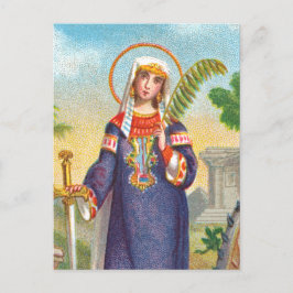 Sankt Katarina av Alexandria i egyptisk klädsel Po Vykort