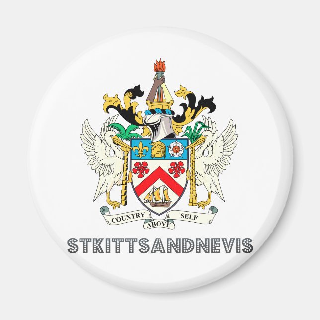 Sankt kitts och nevis magnet (Framsidan)