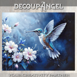 Sankt Kolumbas humleblomster decoupage