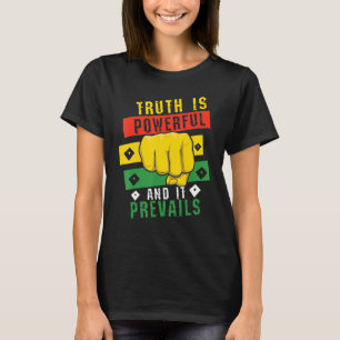 Sankt kraftfull svart privail, Pridet svart hans T Shirt