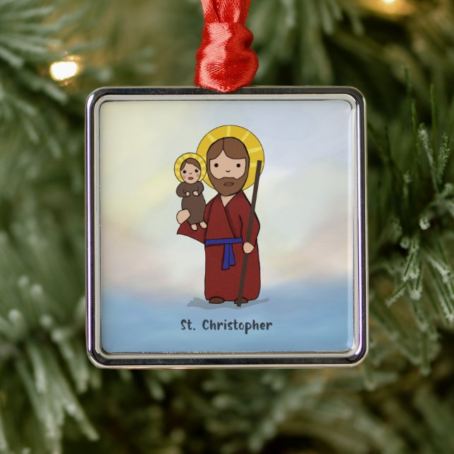 Sankt Kristoffers högtidsdag  Julgransprydnad Metall (Träd)