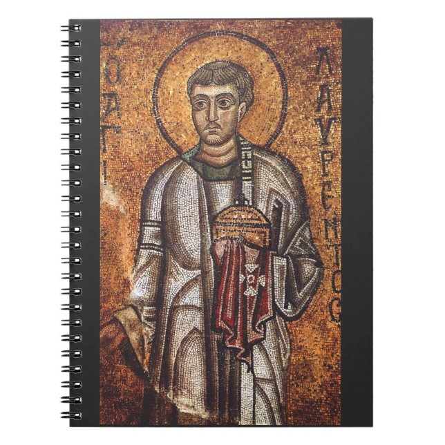 Sankt Laurentius martyren Anteckningsbok (Framsidan)