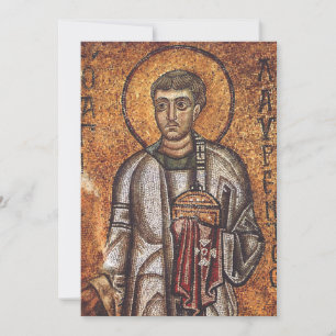 Sankt Laurentius Ortodoxt mosaikkonsttryck Julkort