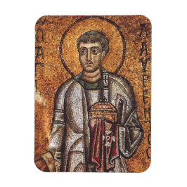 Sankt Laurentius Ortodoxt mosaikkonsttryck Magnet