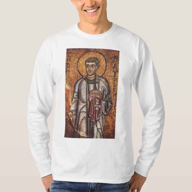 Sankt Laurentius Ortodoxt mosaikkonsttryck T Shirt (Framsida)