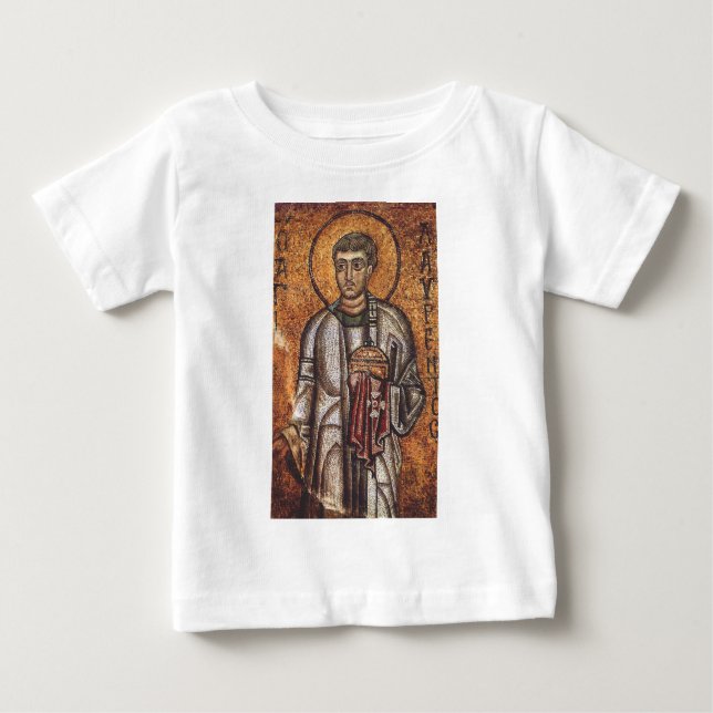 Sankt Laurentius Ortodoxt mosaikkonsttryck T Shirt (Framsida)