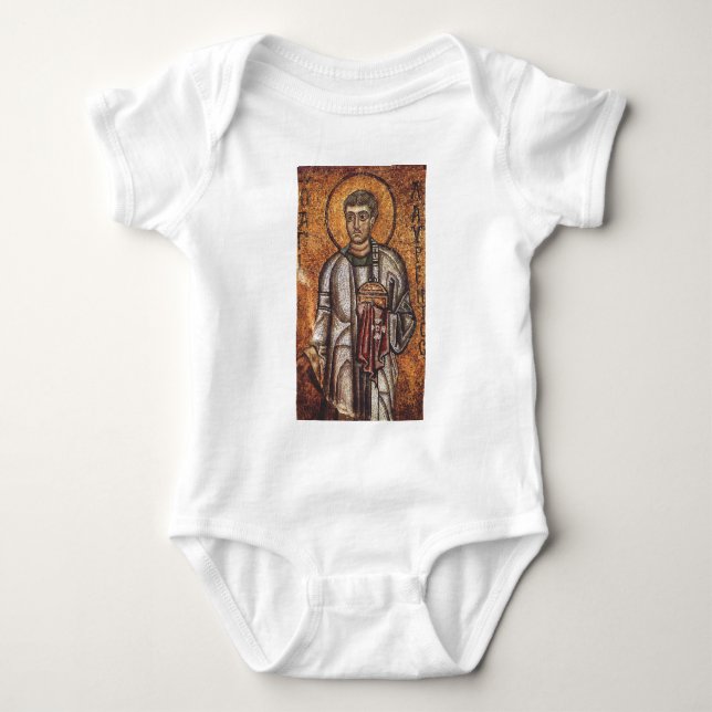 Sankt Laurentius Ortodoxt mosaikkonsttryck T Shirt (Framsida)