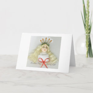 Sankt Lucia-dagen 177 JL Biel Greeting Card Kort