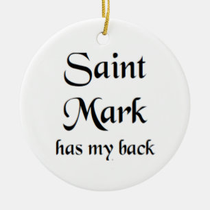 sankt Markus Julgransprydnad Keramik