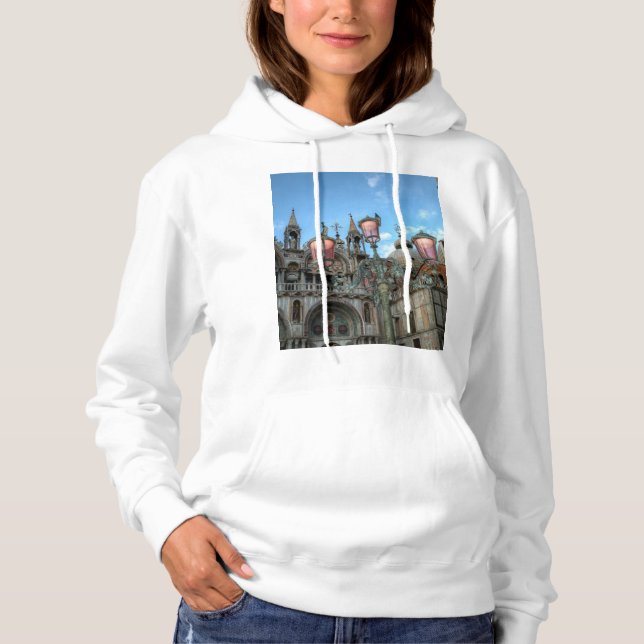 Sankt Markus och lampa, Venedig, Italien T-shirt (Framsida)