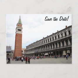 Sankt Markus' torg i Venedig, Italien Meddelande Vykort